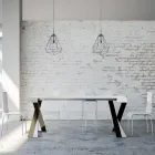 Modern Console Extendable to 300 cm with Anthracite Frame Made in Italy - Avventura Viadurini