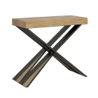 Modern Console Extendable to 300 cm with Anthracite Frame Made in Italy - Avventura Viadurini
