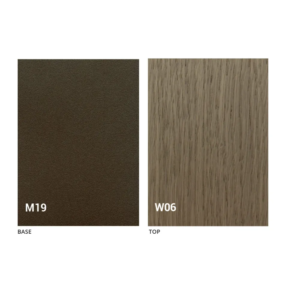 Extendable Modern Table Console in Oak Wood and Metal Made in Italy - Nappo Viadurini