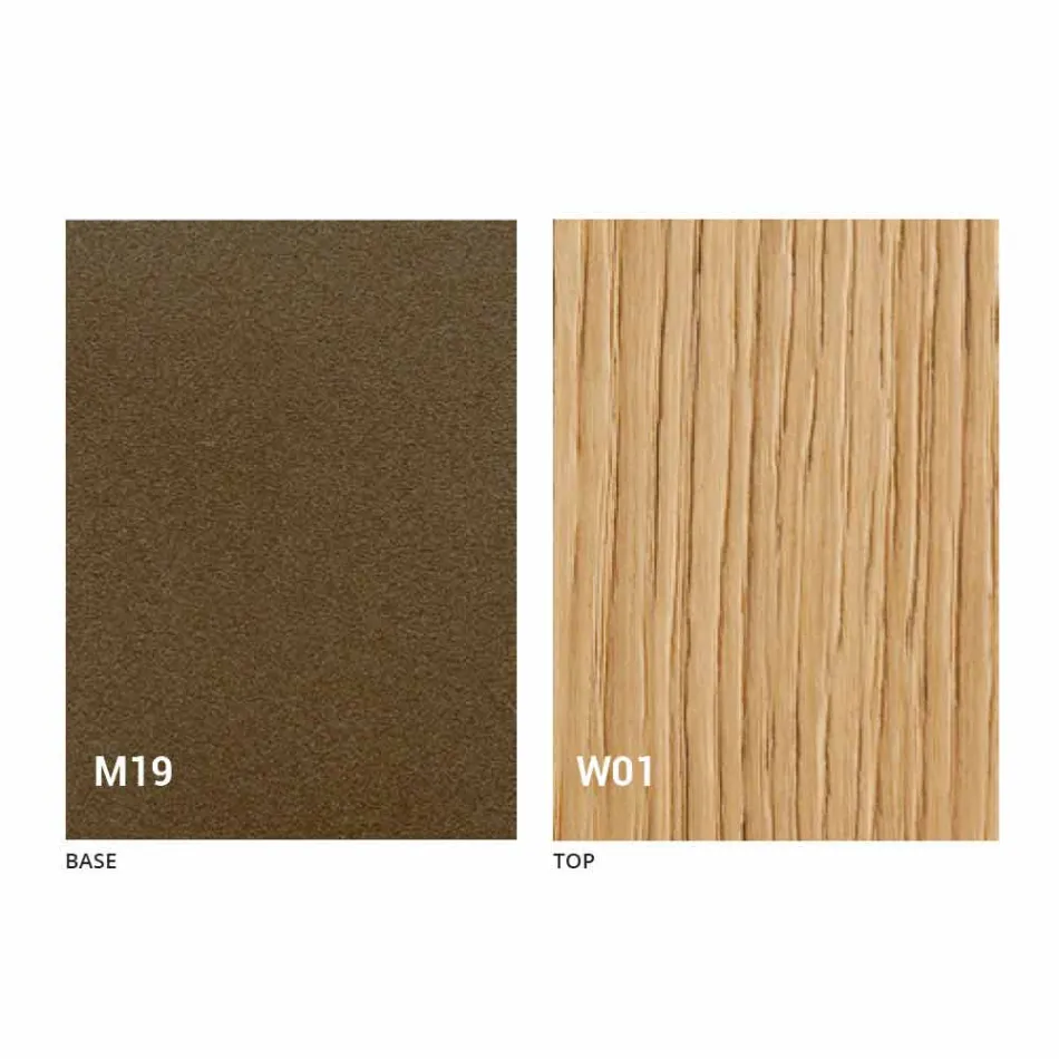 Extendable Modern Console in Oak Wood and Metal Made in Italy - Nappo Viadurini