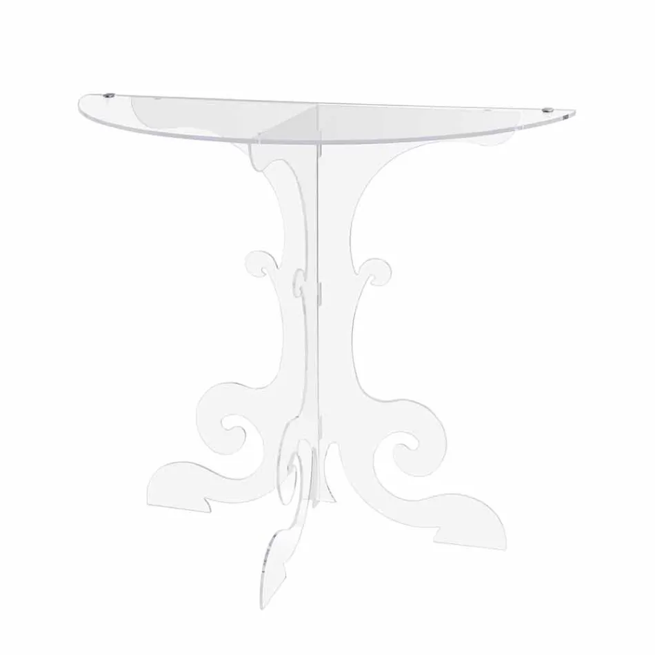 Modern console in transparent plexiglass produced in Italy, Belfiore Viadurini