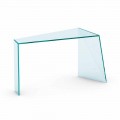 Modern Entrance Consolle in Extraclear Glass Made in Italy - Rosalia