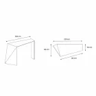 Console for Modern Entrance in Extralight Glass Made in Italy - Rosalia Viadurini