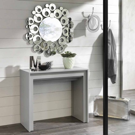 Extendable console / dining table, l. 42.50 / 302.50xp.90 cm, Alvaro Viadurini