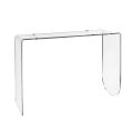 Alarico Transparent Plexiglass Console Table with a Modern Design Made in Italy