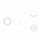 Italian Luxury Laminated Marble Centerpiece Container - Leonida Viadurini