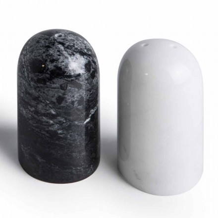 Salt and Pepper Containers in Carrara and Marquinia Marble Made in Italy - Xino Viadurini