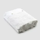Double Duvet Cover in Linen with Lace Drops Storage Bag - Amadeus Viadurini