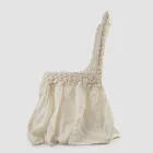 Elegant Chair Cover with Backrest for Living Room in Embroidered Linen - Panteo Viadurini