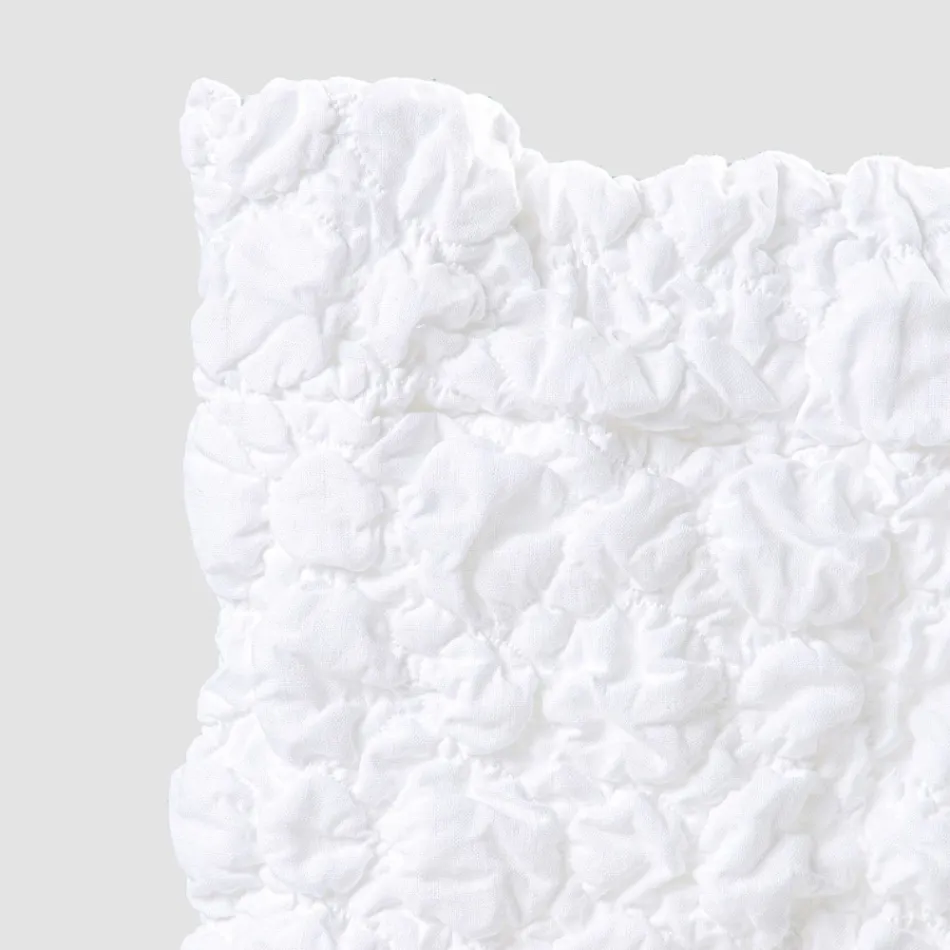 Elegant Chair Cover with Backrest for Living Room in Embroidered Linen - Panteo Viadurini