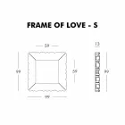 Slide Frame Of Love decorative wall frame made in Italy Viadurini