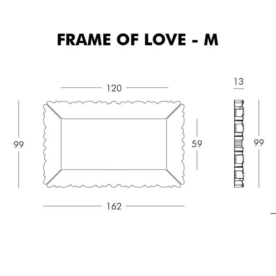 Slide Frame Of Love decorative wall frame made in Italy Viadurini
