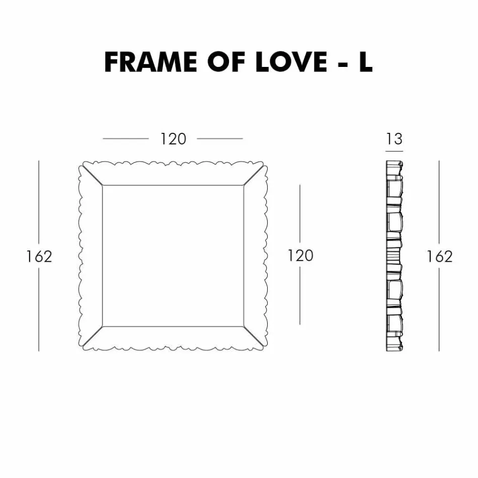Slide Frame Of Love decorative wall frame made in Italy Viadurini