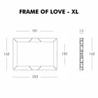 Slide Frame Of Love decorative wall frame made in Italy Viadurini