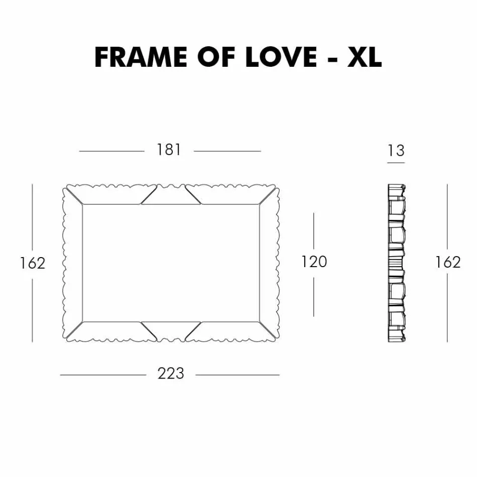 Slide Frame Of Love decorative wall frame made in Italy Viadurini