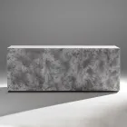 3-Door Sideboard with 3 Internal Shelves in Wood and MDF - Pesci Viadurini