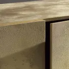 3-Door Sideboard with 3 Internal Shelves in Wood and MDF - Pesci Viadurini