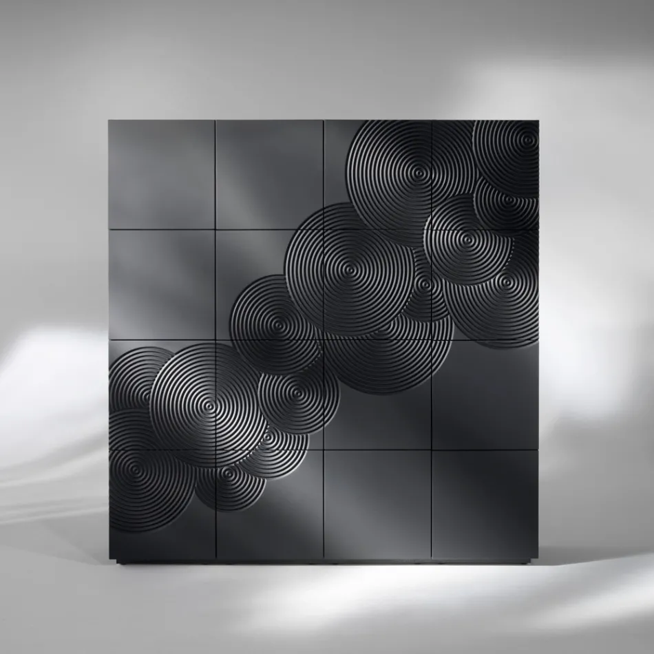 Modern design 8-door sideboard Ardesia, white, black or gold Viadurini