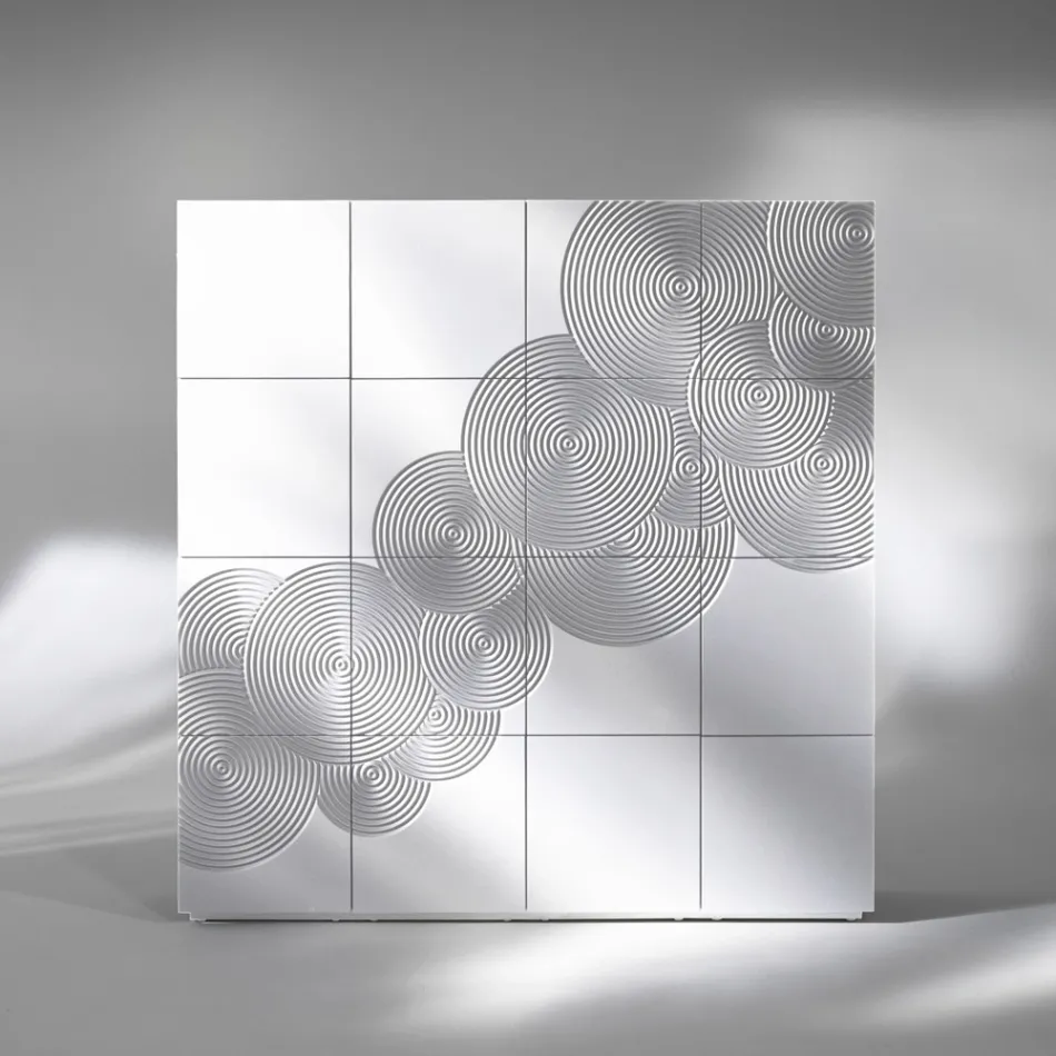 Modern design 8-door sideboard Ardesia, white, black or gold Viadurini