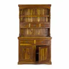 High Classic Style Sideboard with Solid Acacia Wood Structure - Umami Viadurini