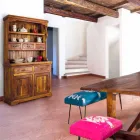 High Classic Style Sideboard with Solid Acacia Wood Structure - Umami Viadurini