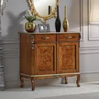 Classic Sideboard 2 Doors and 2 Drawers in Wood Made in Italy - Cheverny Viadurini