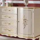 Classic 2 Doors and 4 Drawers Wooden Sideboard Made in Italy - Windsor Viadurini