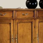 Classic Sideboard in Luxury Bassano Walnut Wood Made in Italy - Richard Viadurini
