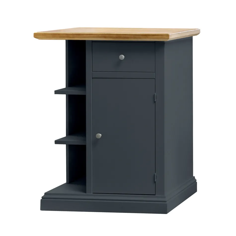 Sideboard with 1 Door, 1 Drawer and 3 Open Compartments Made in Italy - Hoder Viadurini