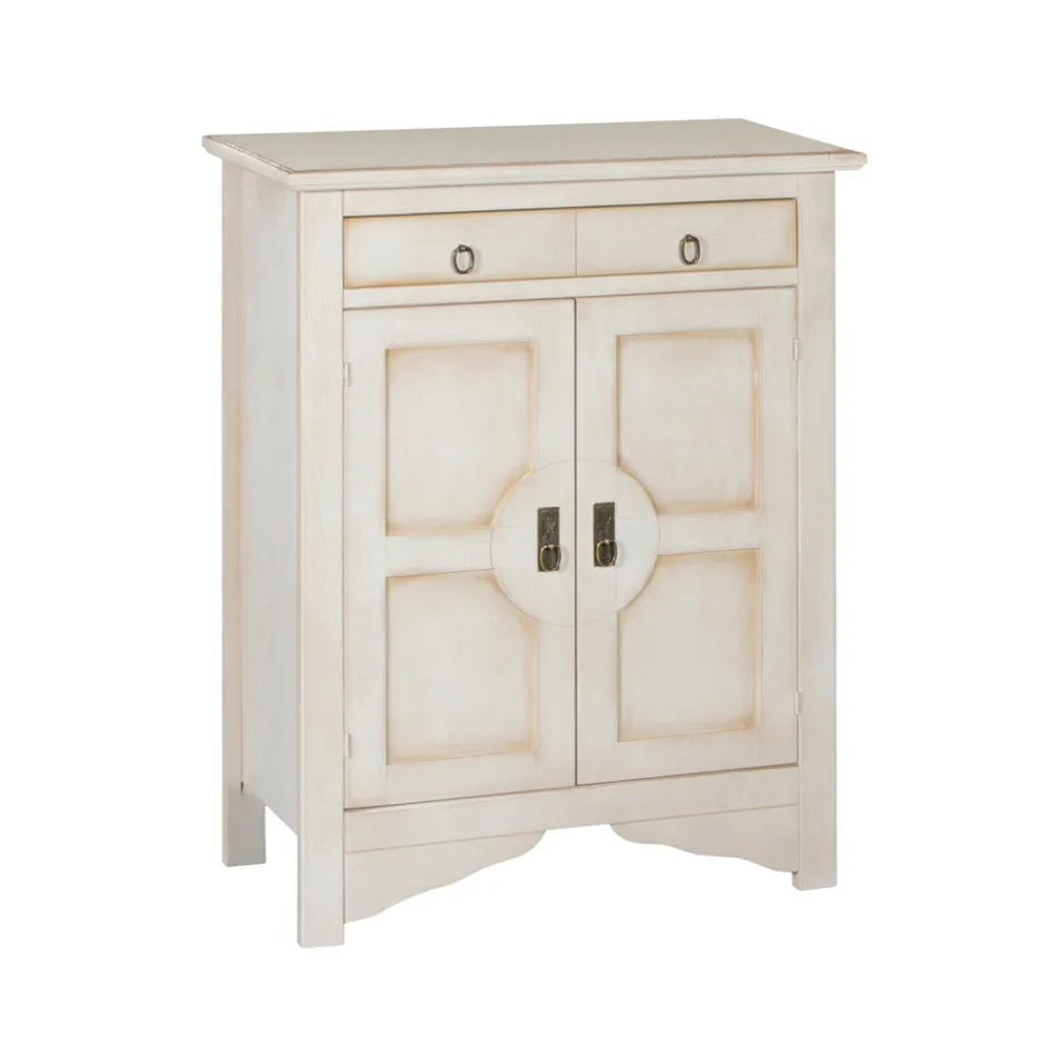 Sideboard with 2 Doors and 2 Drawers in Different Finishes Made in Italy - Hanuman Viadurini