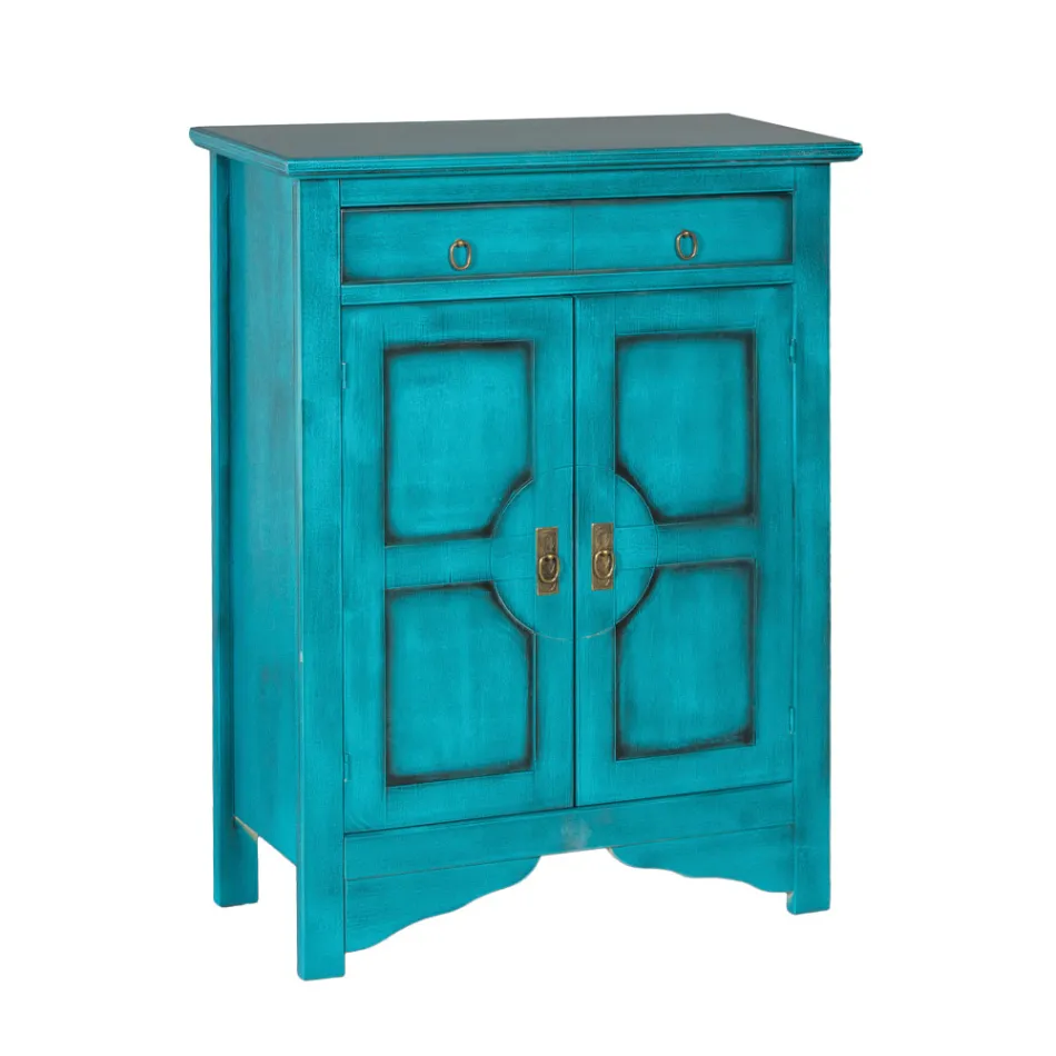 Sideboard with 2 Doors and 2 Drawers in Different Finishes Made in Italy - Hanuman Viadurini