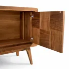 Nensi sideboard with 3 doors in modern design solid walnut wood Viadurini
