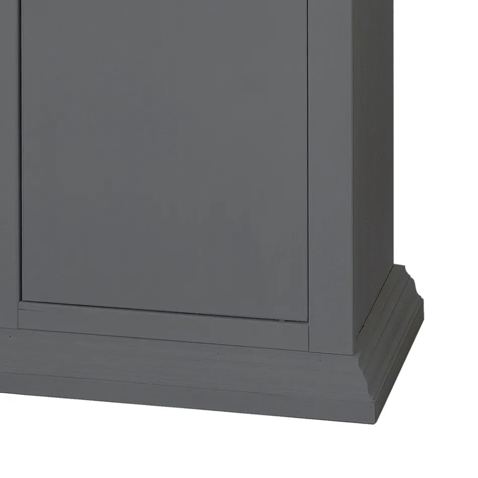 Sideboard with Structure in Veneered Wooden Particles Made in Italy - Odino Viadurini