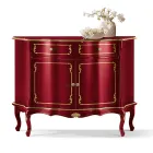 Luxury Sideboard with 2 Doors and 1 Wooden Drawer Made in Italy - Leonor Viadurini