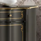 Luxury Sideboard with 3 Doors and 3 Wooden Drawers Made in Italy - Leonor Viadurini