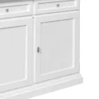 Wooden Sideboard with 2 Drawers and 2 Doors Made in Italy - Uller Viadurini