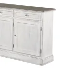 Wooden Sideboard with 3 Drawers and 3 Doors Made in Italy - Uller Viadurini