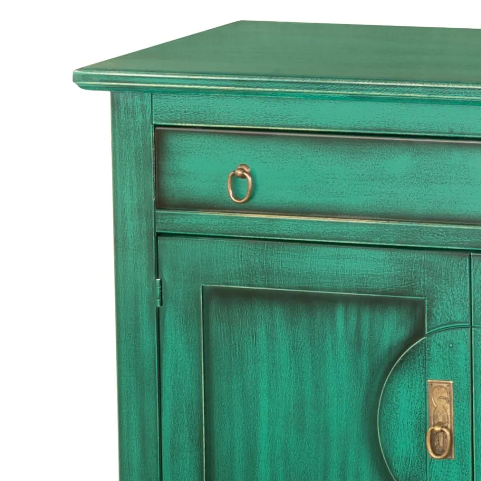 Wooden Sideboard of Different Finishes Made in Italy - Ashvin Viadurini