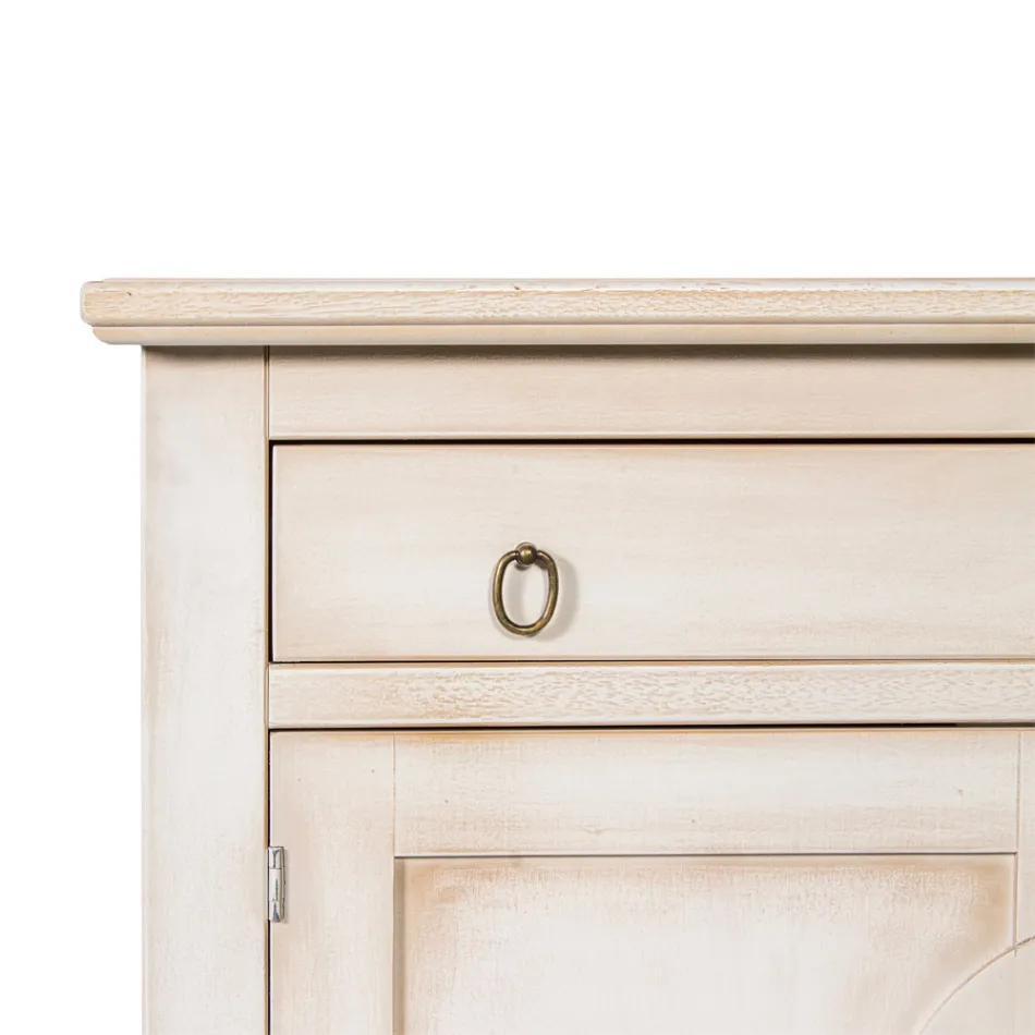 Wooden Sideboard of Different Finishes Made in Italy - Ashvin Viadurini