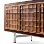 Modern design sideboard with 3 solid wood Anna doors Viadurini