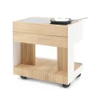 Outdoor Kitchen 96x70x93 cm Made of Solid Teak and Aluminum - Refined Viadurini