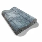 Double Wave Cushion in Memory Xform 11 cm high Made in Italy - Curly Viadurini