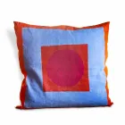 Hand Painted Hemp Cushion Unique Piece Italian Art - Brands Viadurini