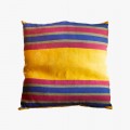 Italian Crafted Hemp Cushion Unique Piece Hand Painted - Viadurini by Marchi