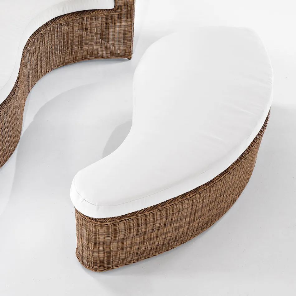 Garden Daybad in Polyrattan Fiber 2 Elements - Woman Viadurini