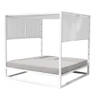 Outdoor Daybed with Reclining White Aluminum Structure - Jurica Viadurini