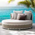 Outdoor Daybed in Aluminum and Hand Woven Fabric - Reda