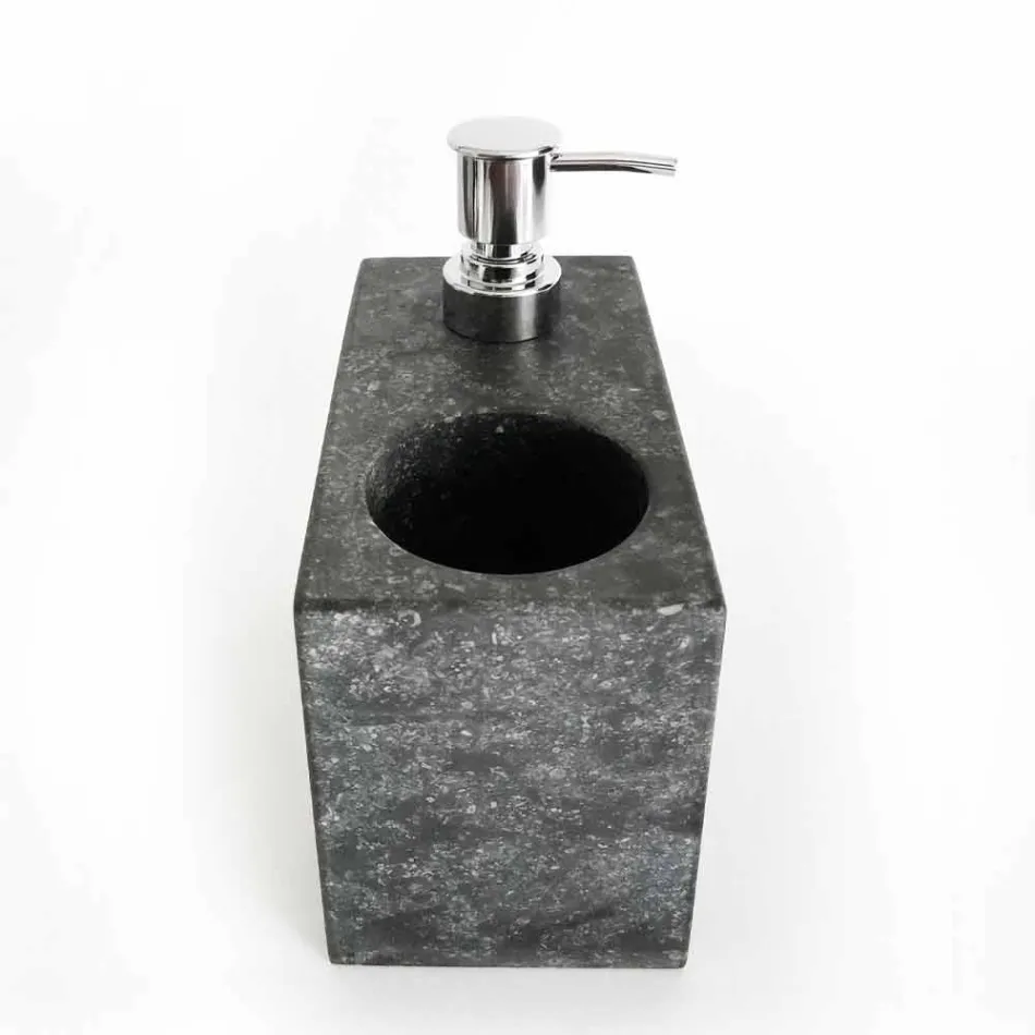 Liquid Soap Dispenser with Marble Glass Made in Italy - Clik Viadurini