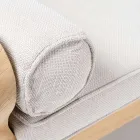 Natural Teak Outdoor Sofa and Cushions - Circe Viadurini