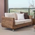 2 or 3 Seater Outdoor Sofa in Banana Tree with Cushions - Legolas